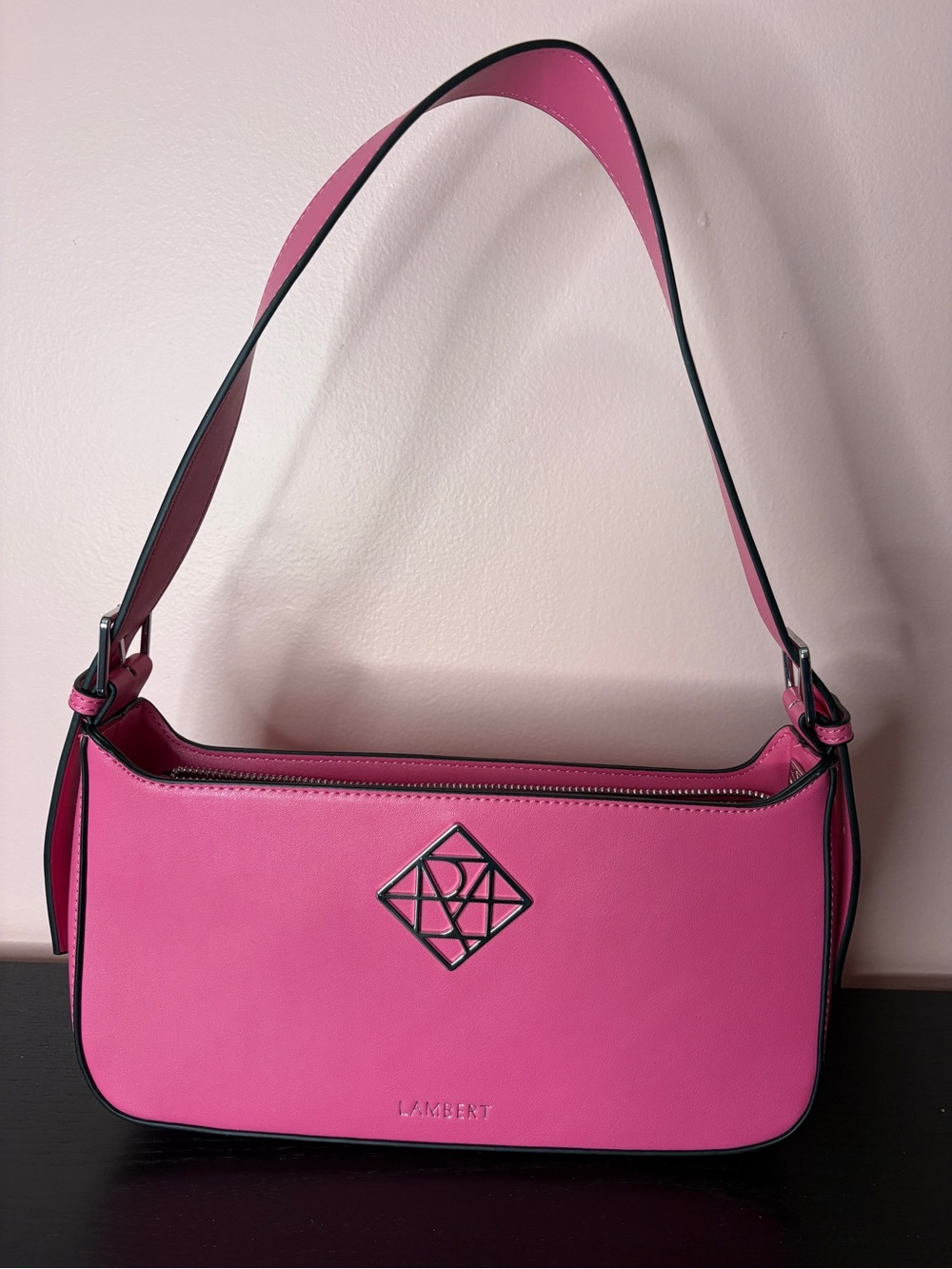 Lambert Pink Leather Shoulder Bag